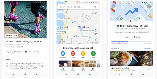 Google Maps: eventi, attività, cose da fare nei dintorni e top list