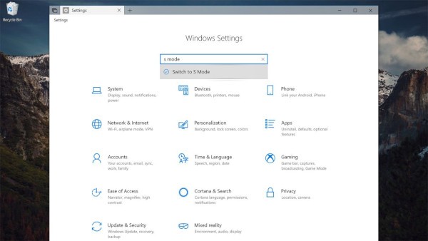 Windows 10, trovati riferimenti a Switch to S Mode