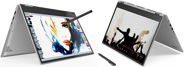 Lenovo Yoga 730 (a sinistra) e Yoga 530 (a destra)