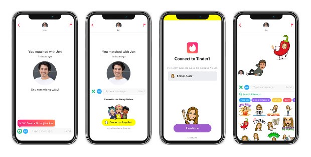 Bitmojis-tinder