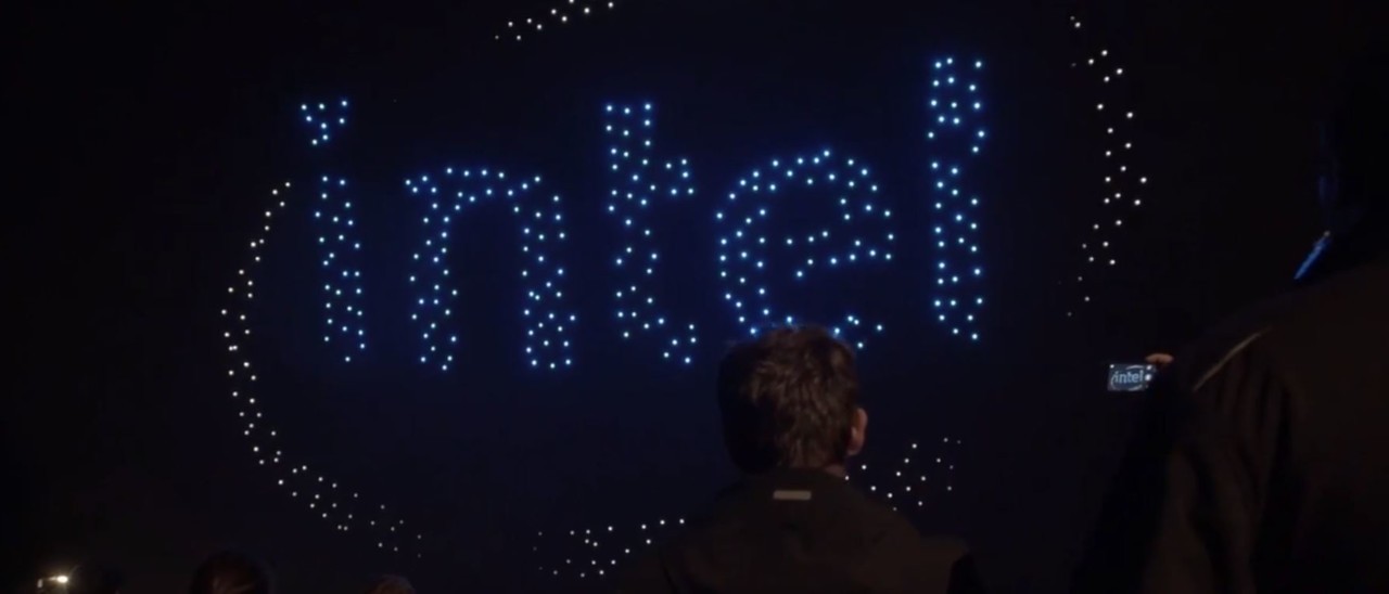 500 droni Intel al posto dei fuochi d'artificio