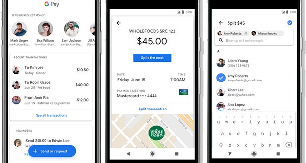 L'applicazione Google Pay consente ora di inviare e ricevere denaro, consentendo così lo scambio di piccole somme tra gli utenti
