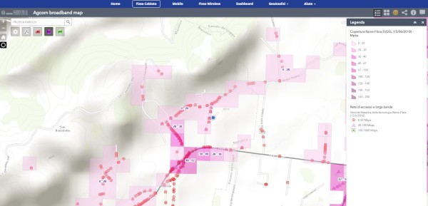 AGCOM aggiorna il servizio broadband map