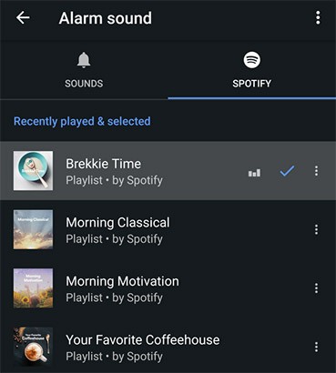 L'applicazione Orologio di Google permette ora di impostare la musica in streaming su Spotify come sveglia