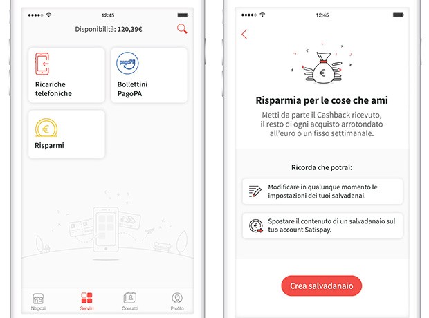 La nuova funzionalità Risparmi di Satispay è un salvadanaio virtuale in cui accumulare denaro con cashback o mettendo da parte una somma periodicamente