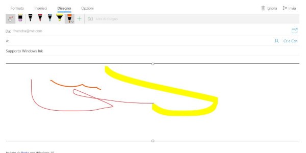 Windows 10, Posta guadagna il supporto alle penna