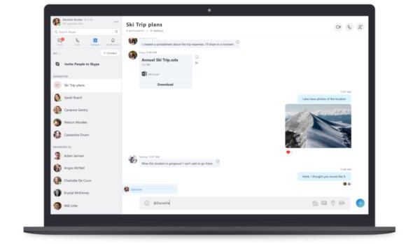 Skype, nuova interfaccia desktop