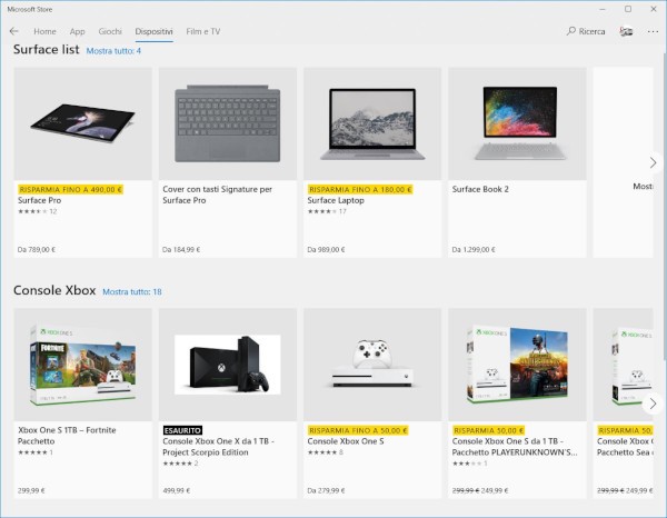 Microsoft Store, la vetrina hardware in Italia