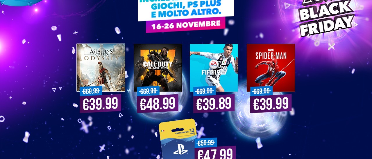 Black Friday 2018: sconti sulla PS4 Black Friday 2018: sconti sulla PS4