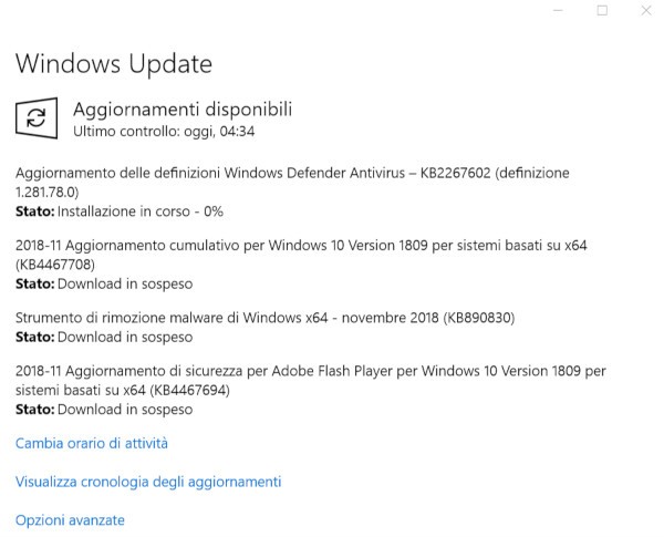 Microsoft, tanti nuovi update per Windows 10