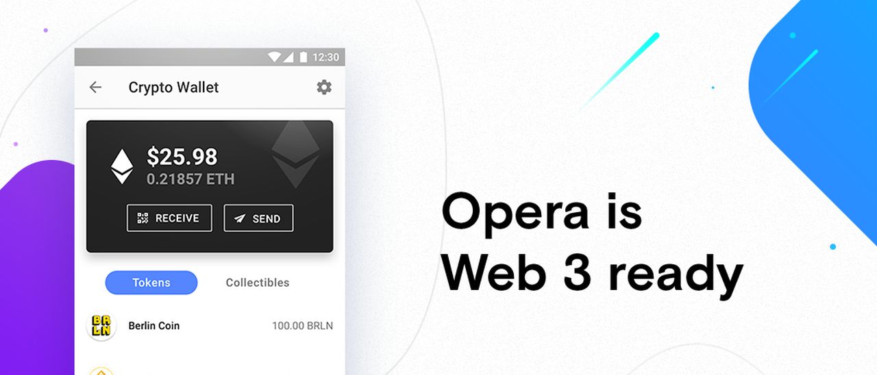 Opera per Android, wallet Ethereum e Web 3 Opera per Android, wallet Ethereum e Web 3