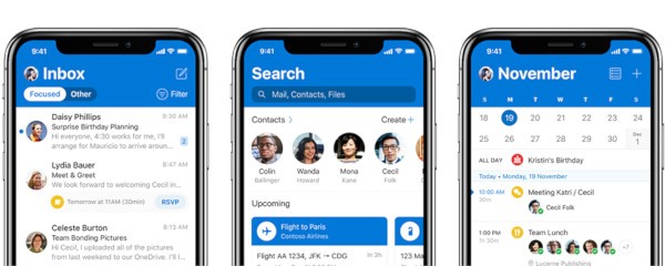 Microsoft Outlook per iOS, nuovo look