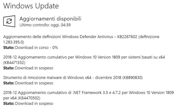 Windows 10, da Microsoft nuovi update qualitativi