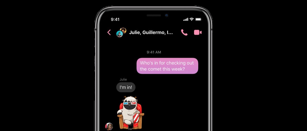 Facebook Messenger, emoji per attivare dark mode