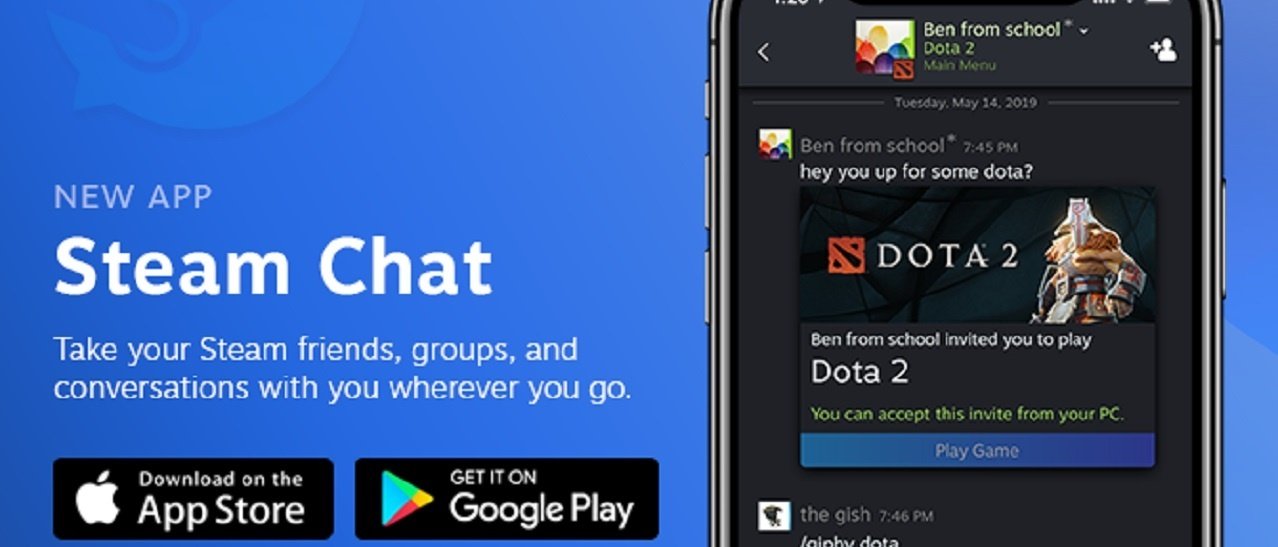 Steam Chat disponibile per iOS e Android