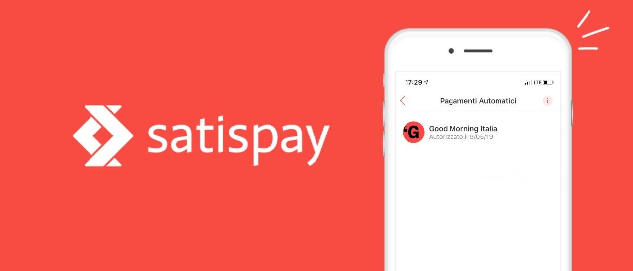 Con Satispay si paga la rassegna stampa mattutina