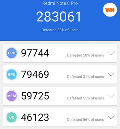 Redmi Note 8 Pro, Benchmark