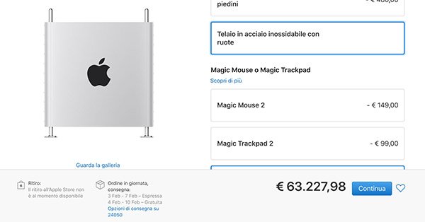 Costi Mac Pro