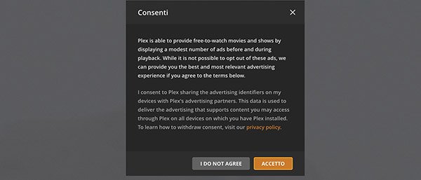 Plex e Privacy