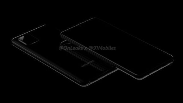 Samsung Galaxy Note 10 Lite render