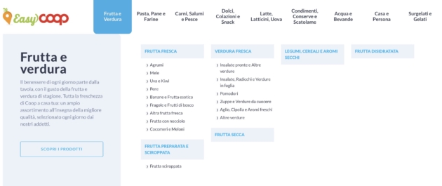 EasyCoop: le categorie
