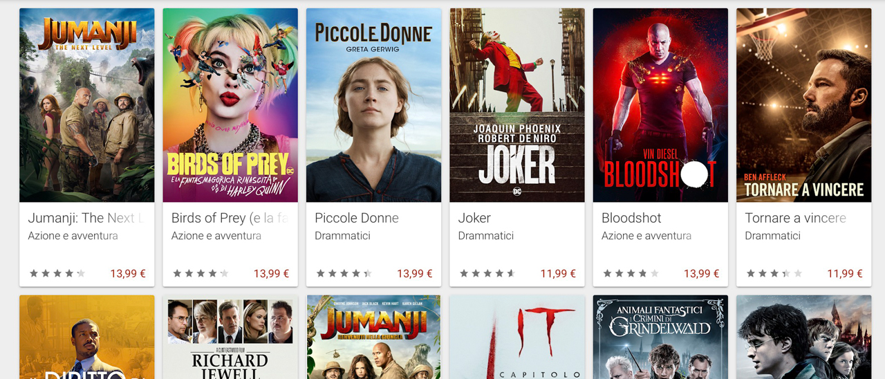 Google Play Film aumenta il catalogo dei film in 4K