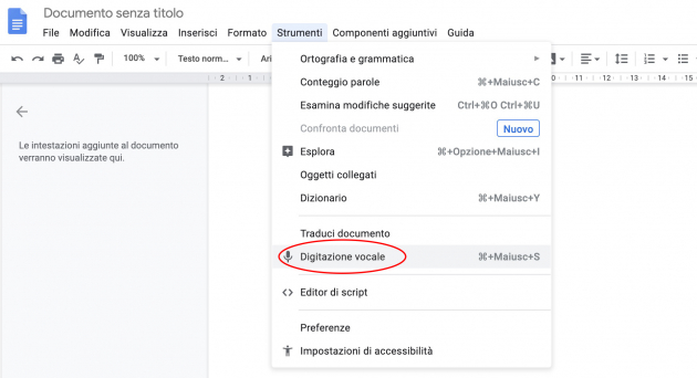 Google Trascrizione