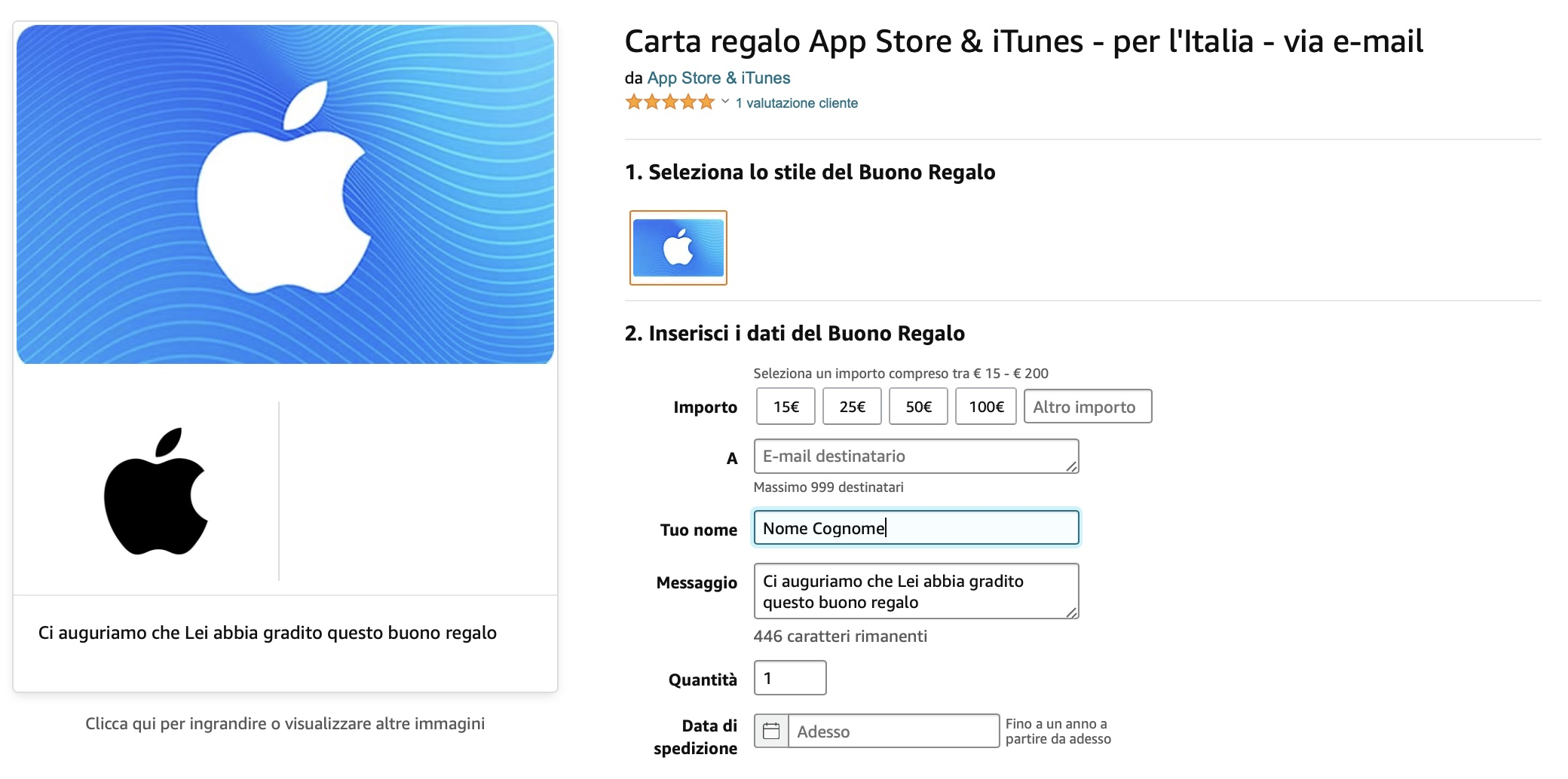 Buono Regalo Apple