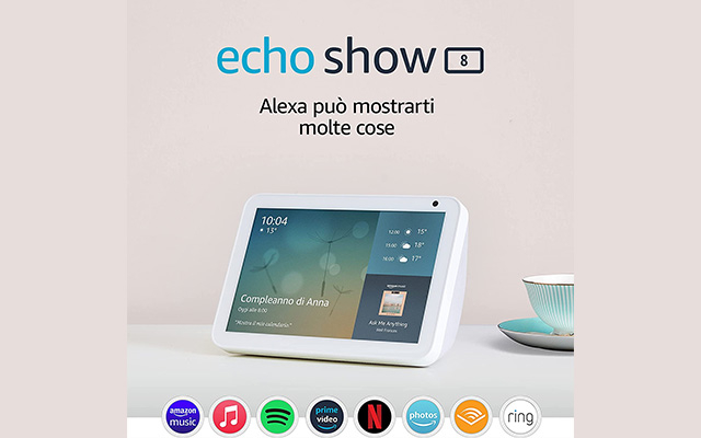 echo show 8 offerta amazon 21 gennaio 2022