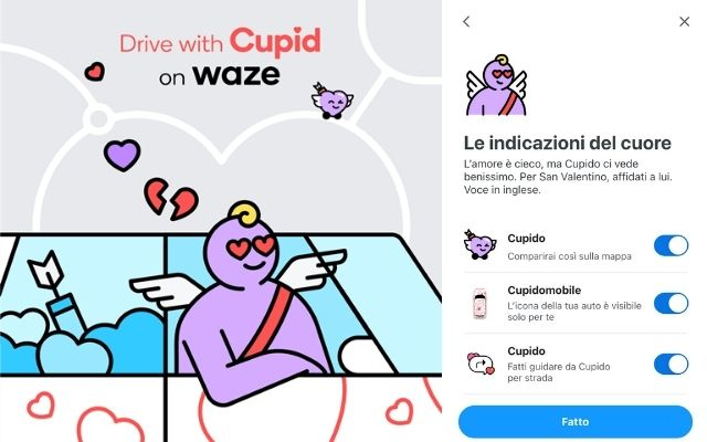 Cupido e Waze