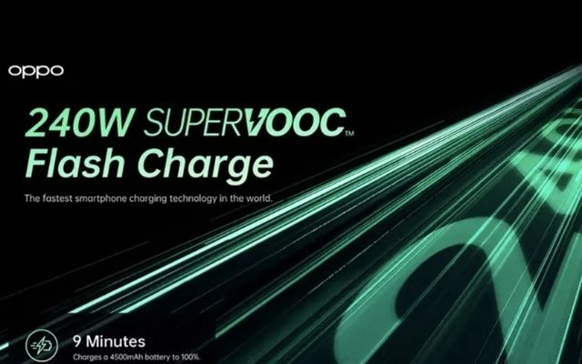 oppo supervooc flash charge 240 w