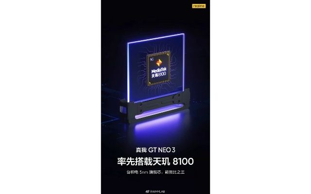 realme gt neo3 mediatek dimensity 8100