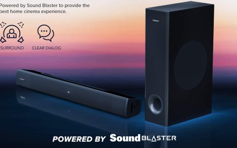 La soundbar economica ma dal suono pulito e dai bassi profondi è in offerta su Amazon
