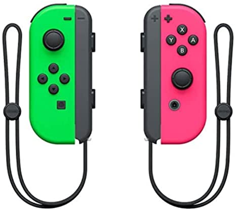 Joy Con Verde Rosa Neon