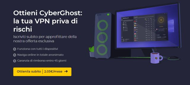 Cyberghost VPN offerta