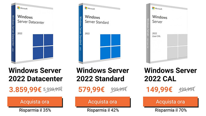 acquistare windows server 2022 mr key shop