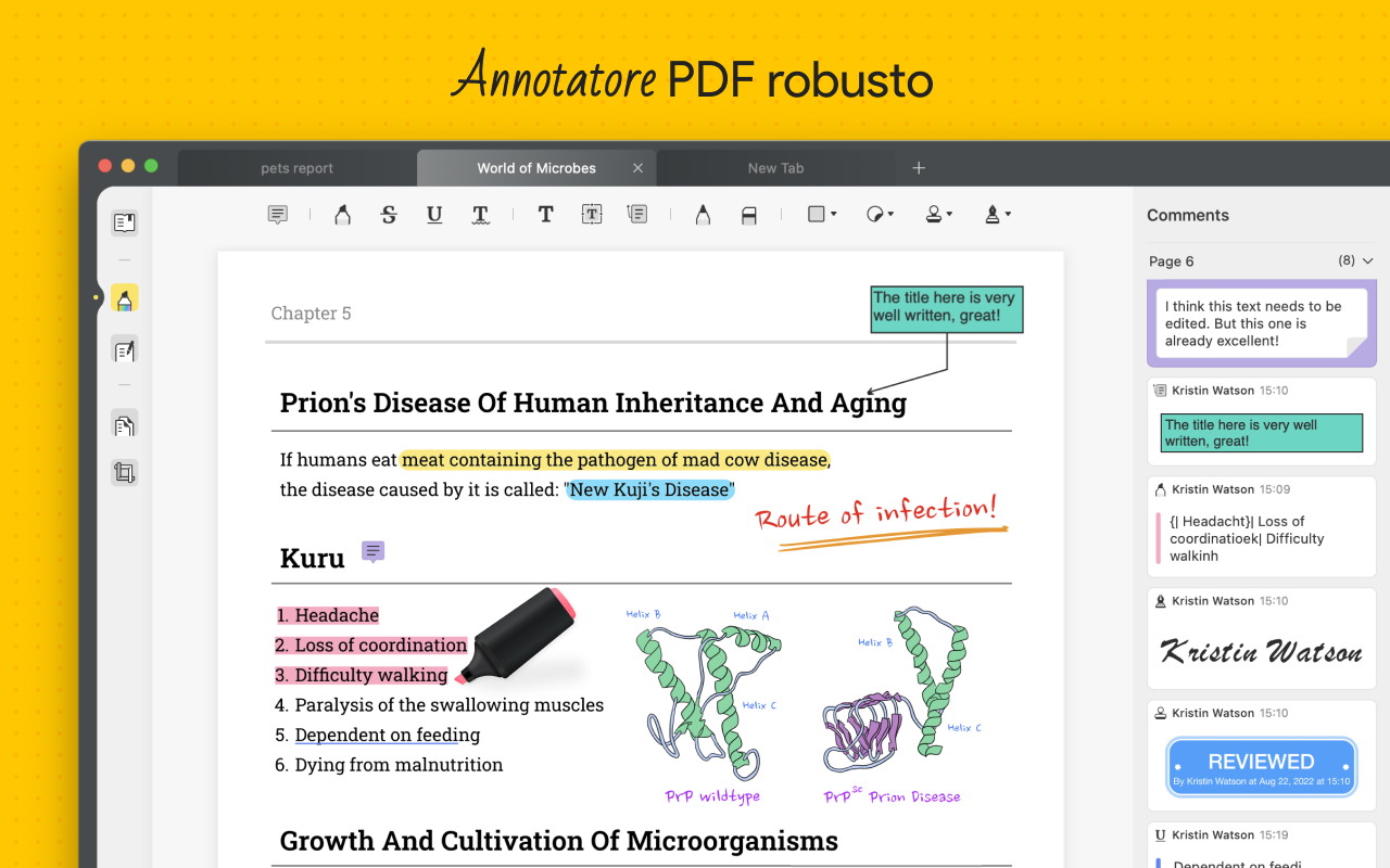 UPDF: Annotazioni PDF