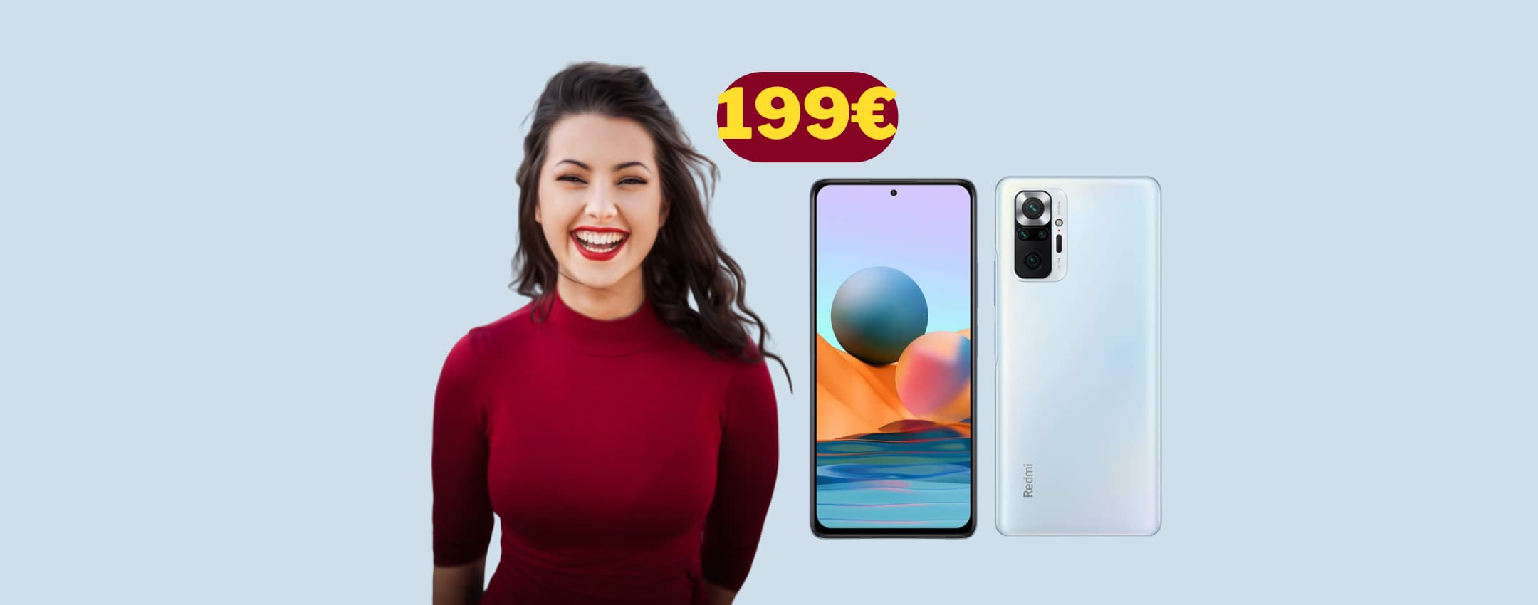 Xiaomi Redmi Note 10 Pro il best buy crolla di nuovo a 199,99€ (Amazon