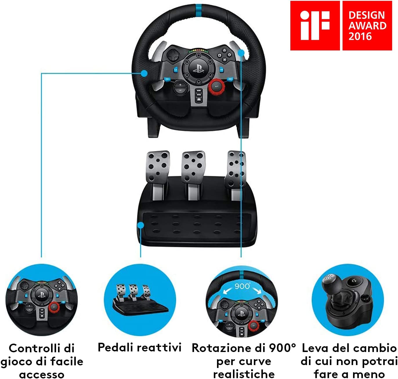 Volante da corsa Gaming Logitech G29 a soli 199€: il REGALO perfetto per il  tuo NATALE - Webnews