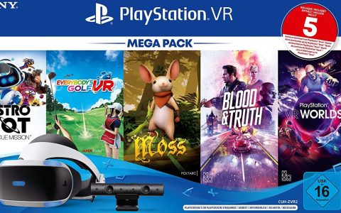PS4 VR Mega Pack 3 + camera e 5 giochi ad un prezzo BOMBA su Amazon