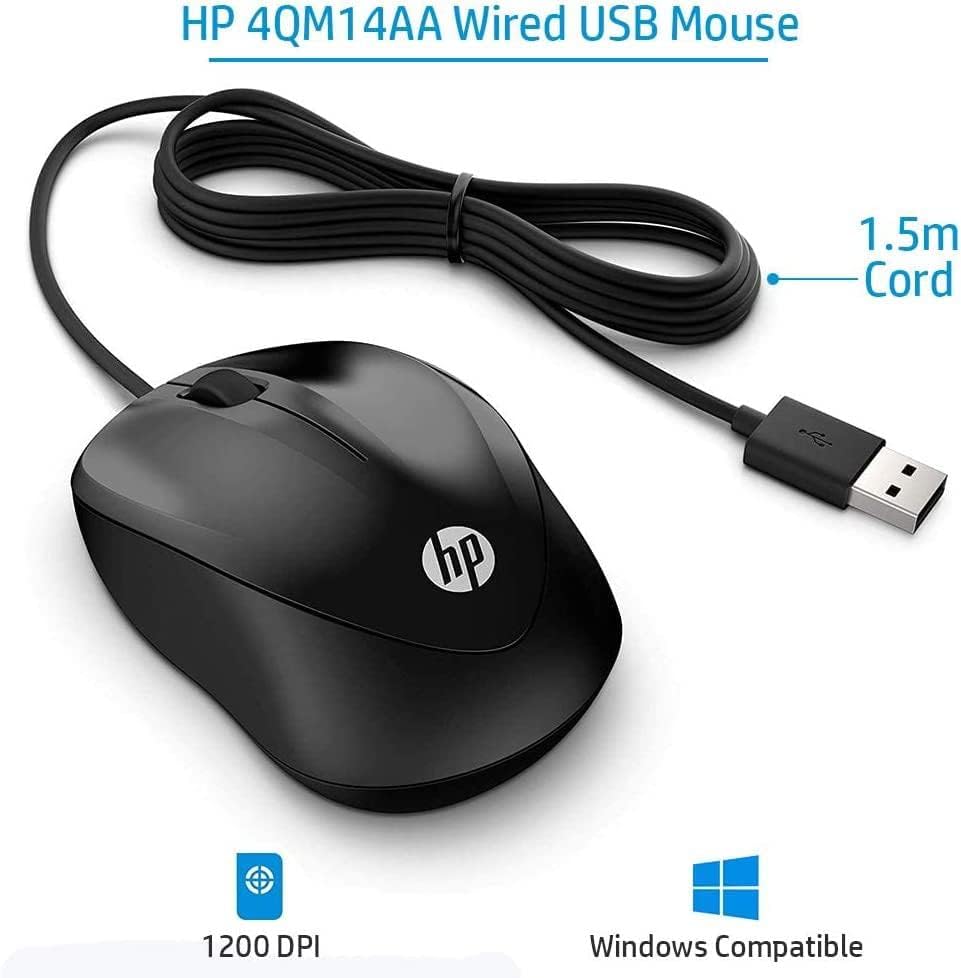 PC Wired Mouse 1000 di HP ti costa poco più di un caffè ma funziona di