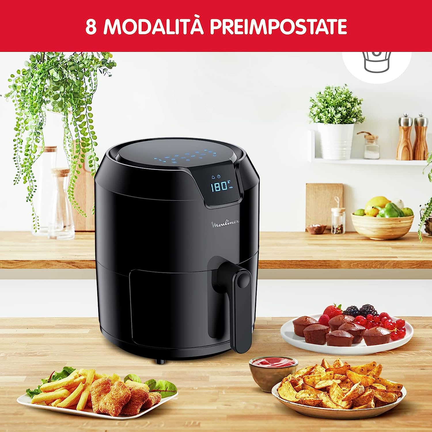 Questa Friggitrice ad Aria da 2L costa solo 30€ col COUPON!