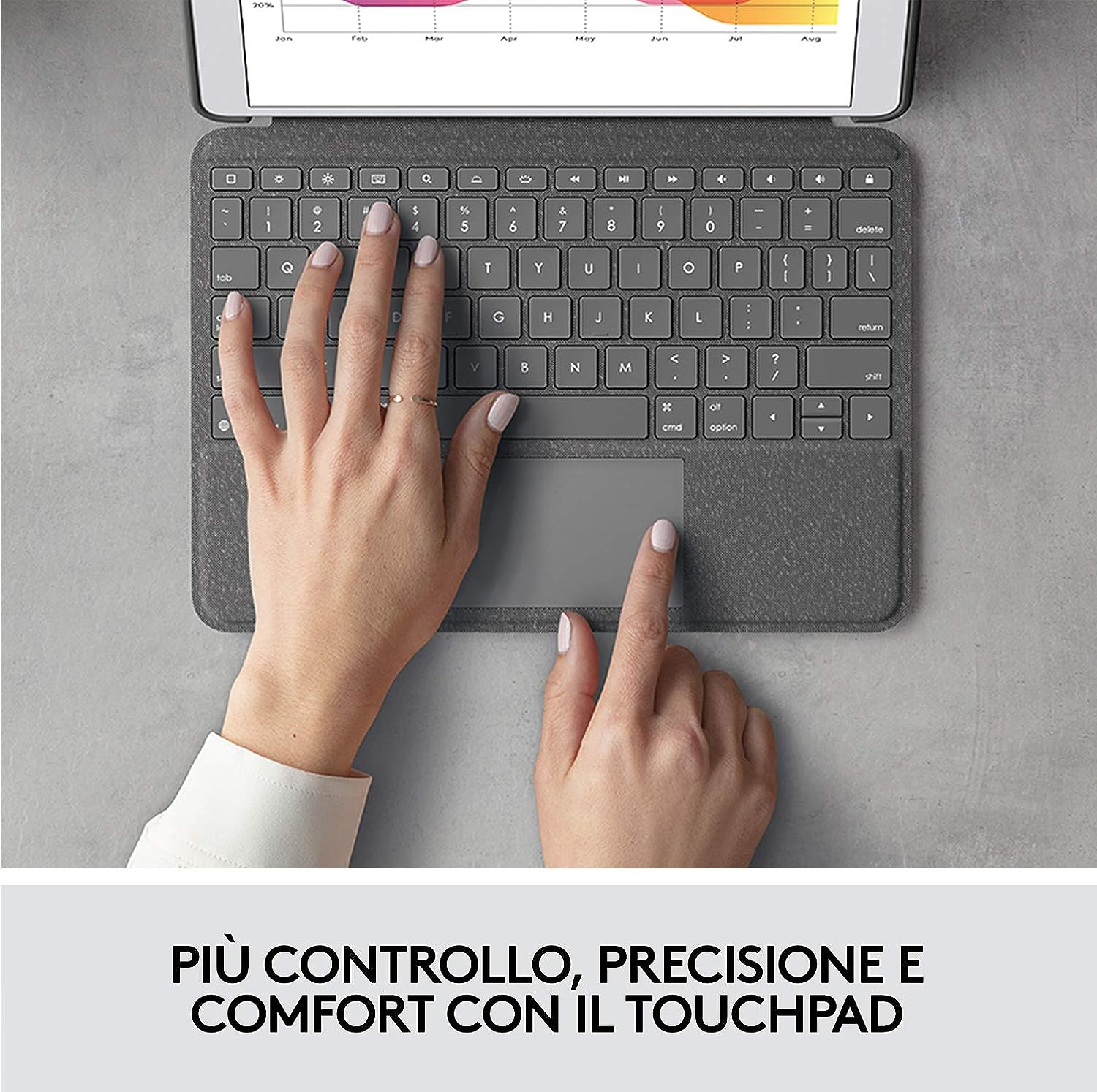 Logitech Combo Touch per iPad (7a, 8a e 9a generazione)