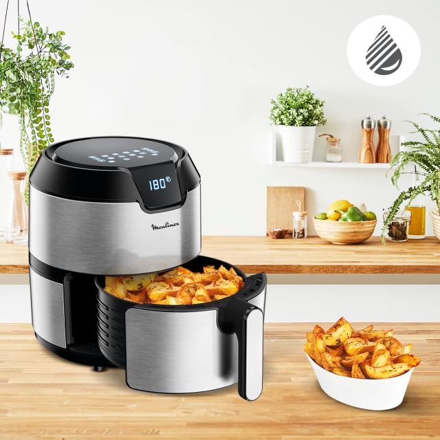 Friggitrice ad aria Moulinex EasyFry Deluxe in offerta a 67€ su  -  Webnews
