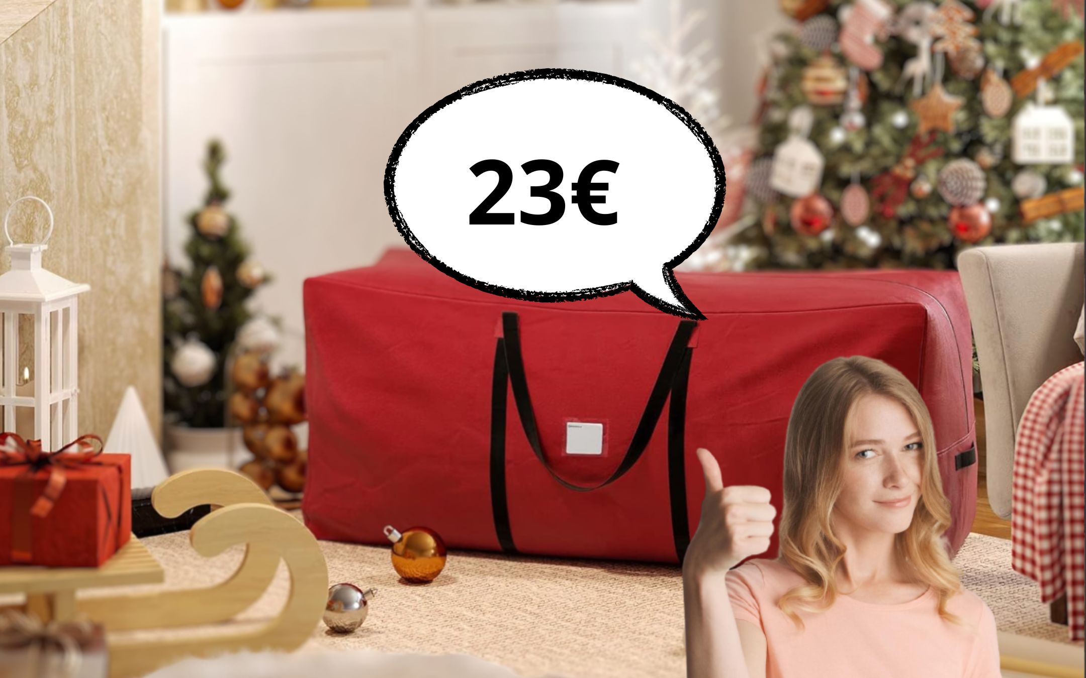 Riponi il tuo Albero di Natale in questa borsa in OFFERTA: fino a 210  metri! - Webnews