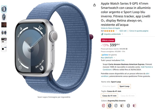 apple watch series 9 399 euro amazon