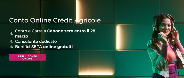 credit agricole offerta fino al 28 marzo