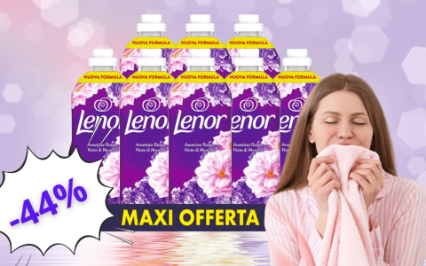 OCCASIONE AMAZON: Maxi confezione di Lenor Ammorbidente a soli 15€ (-42%)