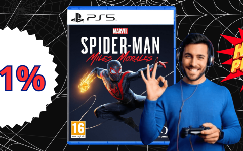 Spider-Man Miles Morales per PS5 a METÀ PREZZO solo per oggi, AFFRETTATI