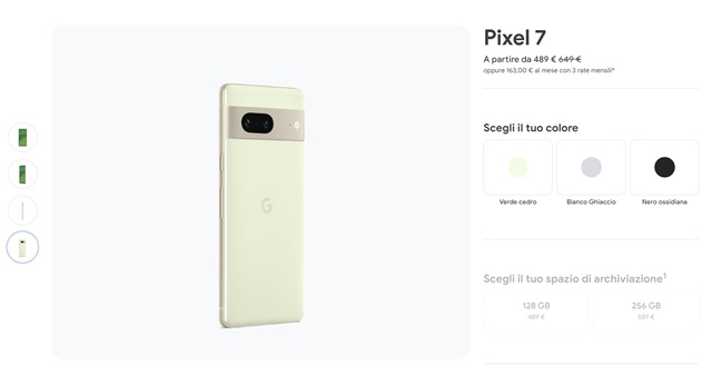 pixel 7 489 euro google store
